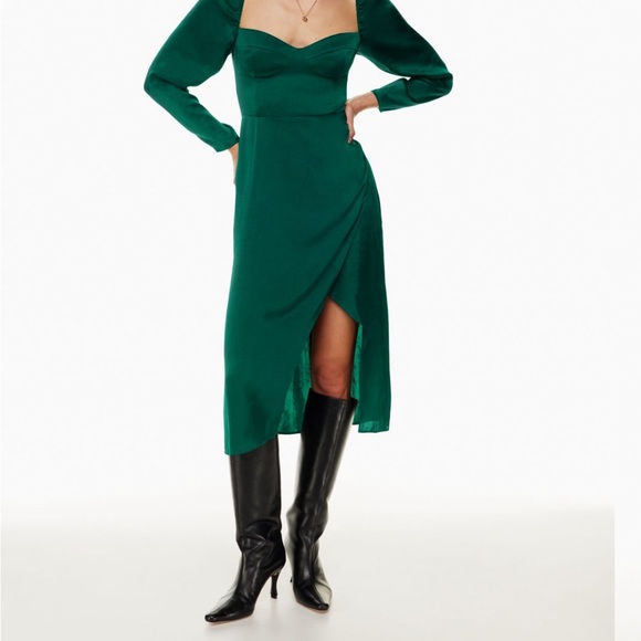 Aritzia Masquerade Dress - Aventurine Green - Size 10 - Picture 5 of 5